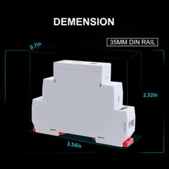 Auxiliary Relay AC/DC12V Electromagnetic Relay 8A/16A SPDT Module Relay Din Rail