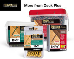 Deck plus 2-1/2 Inch Epoxy Coated Exterior Wood and Fence Screws #10 X 2-1/2″ To