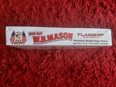 Flagship 8 1/2 x 11 Copy Paper WB MASON 500 Sheets per pack 98 brightness