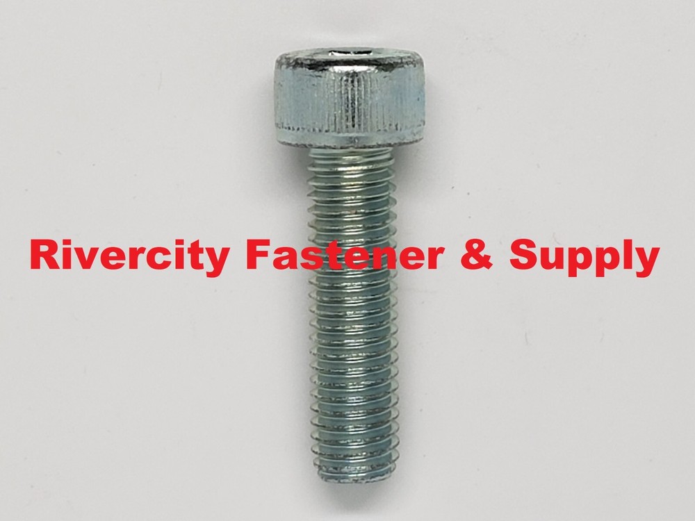 (100) M8-1.25×30 Socket Allen Head Cap Screws 12.9 Zinc M8X30 Bolts M8x1.25×30