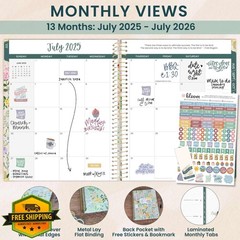 bloom daily planners Beige 25-26 Planner 8.5″x11″