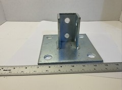 Power Utility Products 3033-SQ-EG Post Base Single Tall Zinc New Free shipping