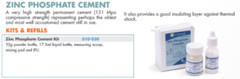 Prime Dental Zinc Phosphate Cement Kit Yellow 32g Powder – 17.5g Liquid 010-030
