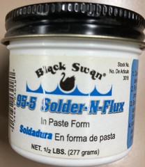 Black Swan 95/5 Solder-N-Flux Paste 3018 1/2lbs .277 Grams