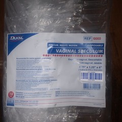 Disposable Vaginal Speculum Size Medium Latex Free Pack of 10 DUKAL 6660