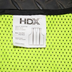 HDX Hi Visibility General Use Mesh Safety Vest Yellow HDX47100