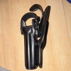 Safariland 6305-283 Duty Rated Level II Holster Black Leather Synthetic Glock 19