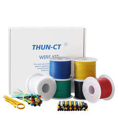 18 AWG Silicone Electrical Wire, Electrical Wire Kit 6 Colors (17Ft Each),Tinned