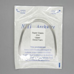 100 Pcs Dental Orthodontic Round Arch Wire Super Elastic NITI Ovoid/Natural U/L