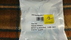 USA SEALING O-RING SIZE 019 (LOT OF 100)