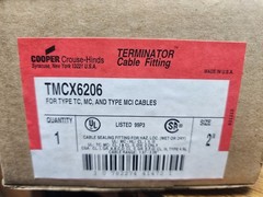 🤠 NEW EATON CROUSE-HINDS 2″ CABLE SEALING FITTING HAZARD LOCATION TMCX6206