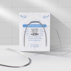 Ortodoncia dental súper elástica niti redondear alambre de arco ovoide redondo
