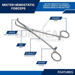 MIXTER Forceps Surgical Veterinary Instruments 5.50″
