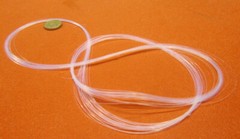 PTFE Micro Spaghetti Tubing .014″ OD x .002″ ID x .006 Wall x 100 Ft Coil