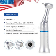 Dental Low Slow Speed Contra Angle Handpiece Fit FG 1.6mm Burs E-type