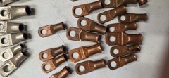 Pure Copper-Silver coated Ring Crimp Connector Wire Cable Lug Ring Style Lot