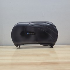 San Jamar SJMR4000TBK Twin 9″ Jumbo Roll Toilet Paper Dispenser Commercial Black