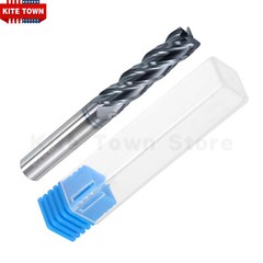 4 Flute 1/2″ x 2″ x 4″ Long Solid Carbide End Mill – AlTiN Coated