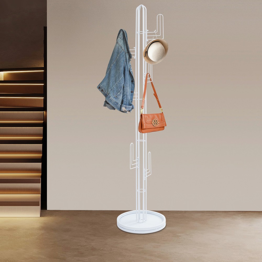 Clothing Rack Stand, Freestanding Coat Rack, Cactus Shape Clothing Stand