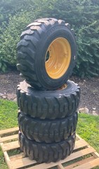 4 NEW 12-16.5 Skid Steer Tires & Rims for Caterpillar – CAT – 12X16.5- 14 PLY