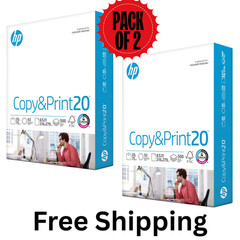HP Copy & Print20, 20lb, 8.5 x 11, 1 Ream (500 Sheets) (2 Pack)
