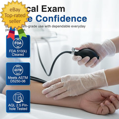 Clear Vinyl Exam Gloves Latex-Free Disposable Medical Gloves Cleaning Gloves
