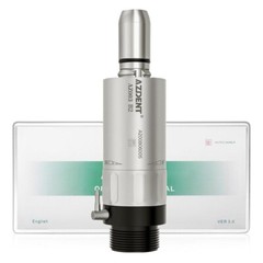 AZDENT Dental 1:1 Direct Drive Low Speed Air Motor Turbine Handpiece 2 Holes