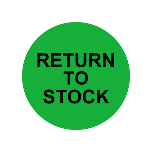 Return to Stock Labels – 2″ Round Quality Control Inventory Stickers 2RLS 500EA