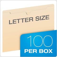 No Expansion Flat File Jackets Manila Letter Size Straight Cut Pendaflex Folders