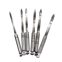 6 Pcs 32mm Dental Endodontic Reamers Drills of Screw Post Stainless Steel #1-#6