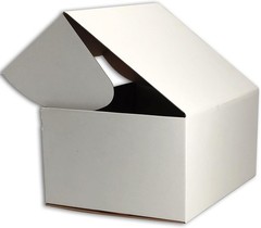 Easy Assembly White Cardboard Boxes 12x6x6 for Shipping & Gift Giving – 15 Count