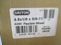 Griton (FA4660) Type 27 Flex Surface Preparation 4-1/2″ Wheel 60 Grit 13300 RPM