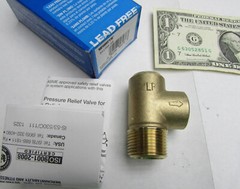 New Watts 3/4″ NPT Lead Free Brass Poppet Pressure Relief Valve 125 PSI LF53-125