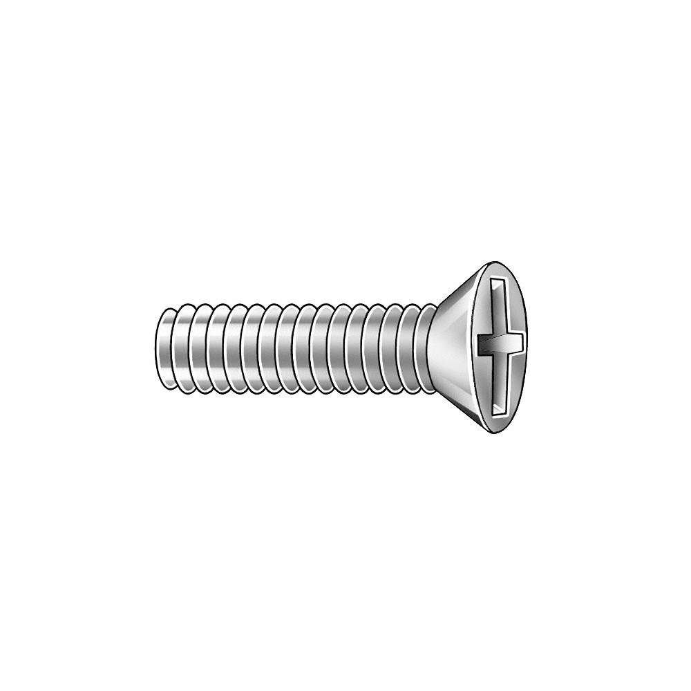 GRAINGER APPROVED 6HB90 MS,M4-0.70,Zinc Plated,14mm,100PK 6HB90