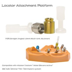 Multi-Unit 4.8 Locator Abutment For Hiossen/Nobel/Zimmer Straight Angled Implant