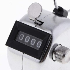 4 Digit Number Dual Clicker Golf Hand Tally Counter all metal Handy Convenient