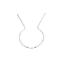 EZ Twist 1 5/8″ OD x 9 Gauge Preformed Galvanized Steel Fence Ties – 100 Pack