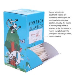 10 Packs Dental Orthodontic Brackets Roth MBT.022 /5000Pcs Elastics Rubber Bands