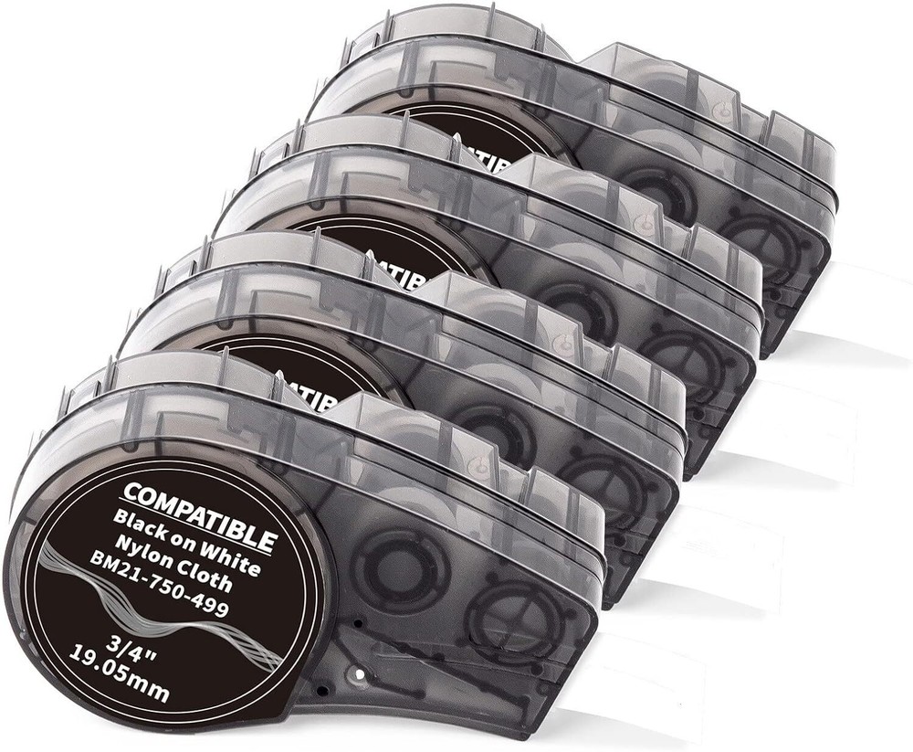 Label Cartridge M21-750-499 Black/White 3/4″ Incompatible with encrypted Brady