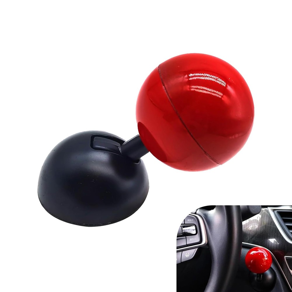CyperFair Push Start Button Cover, Stylish Ball-type Joystick Start Protectiv…