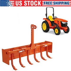 Box Blade 55″ for Tractor Box Scraper Attachment 3 Point Hitch For Cat 0 & Cat 1