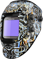 ARCCAPTAIN Large Viewing Auto Darkening Welding Helmet True Color Solar Powered