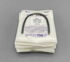 Dental Orthodontic Arch Wire Super Elastic Niti Round Rectangular Natural Form