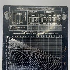 Usines Tornos R10 Speed Threading Chart Plate T347 Moutier Suisse Screw Machine