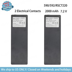 2PCs 2000mAh 7.2V RSC7220 13445 Battery For Scanreco 590 592 960 EEA2512 Palfing