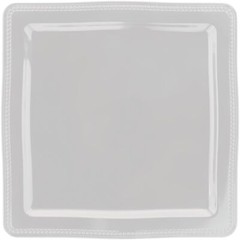 Elite Venetian Square Plate White 13″L x 13″W x 3/4″H, 40755