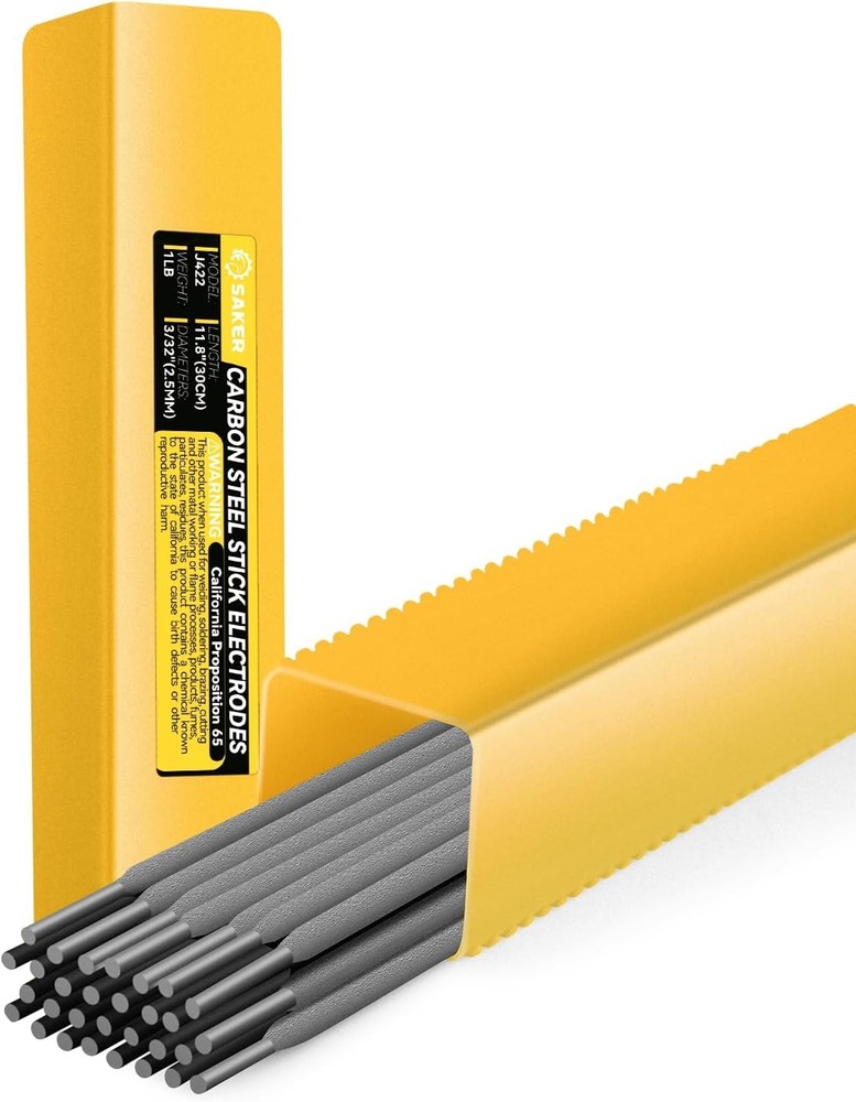 Saker E6013 Welding Rod 3/32” 1-Pound Carbon Steel Stick Welding Electrodes