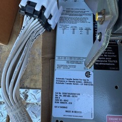 D-Frame ATS, ASCO Series 300, open transition, 2 pole, 200A, 240V, open type, Ca