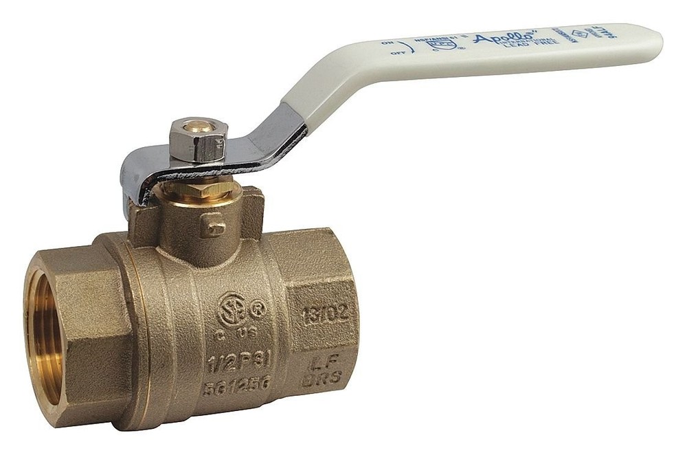 Apollo 1 in. Lead Free Brass FNPT x FNPT Full-Port Ball Valve 94ALF10501A