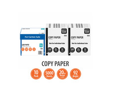 Pen+Gear Copy Paper, 8.5″ x 11″, 92 Bright White, 20 lb., 10 Ream Case 5kSheets